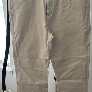 LOFT Women's Ecru Cream Straight Leg Jeans